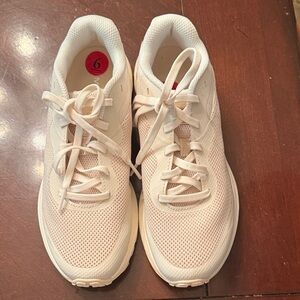 Women's Cream Athletic Shoes
